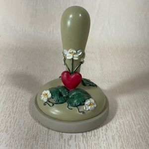 Brown Bag Cookie Art Stamp #57 Hearts and Flowers 2000